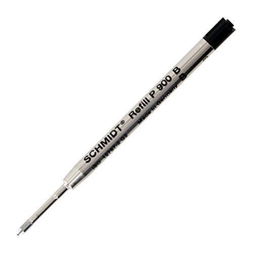 Schmidt P900 Parker Style Ballpoint Pen Refill, Broad Point, Black Ink, Each (81273)
