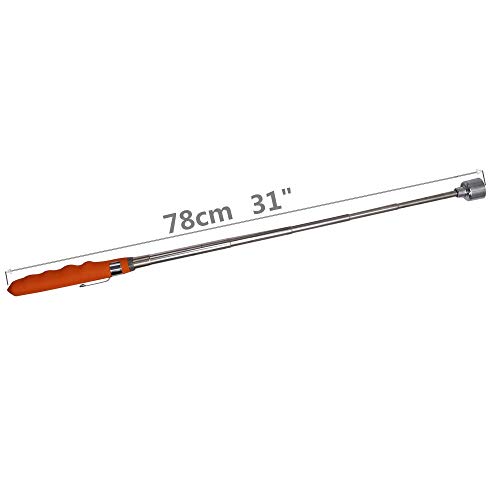 HARDK Telescoping Magnetic Pick Up Tool Extendable 31" 20 lb Telescopic Magnet Stick Pull Capacity Small Metal Extends Tools - Thumbnail 2