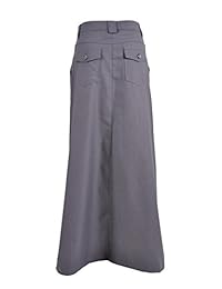 Estilo J simplemente Chic gris falda larga