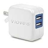 Charger,Dual USB Travel Wall Power Adapter Vlove 2.4 Amp USB Foldable Plug Made for Iphone 6 6plus 5 5s 5c 4s, Ipads, Ipods, Samsung Galaxy S6 S5 S4 S3 Note 2 3 and Most Android Phones (White)