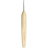 ChiaoGoo Crochet Hook Metal Head with Bamboo Handle; Size US 16 (0.6mm) 1023-16