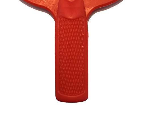 Plastic Ping Pong Paddles - Complete Set of 4 Durable Multi-Color, Blue, Red, Green, Yellow Paddles for Kids or Outdoor Tables at Camp, Vacation, Rec Centers. Textured for Easy Grip and Light Spin.