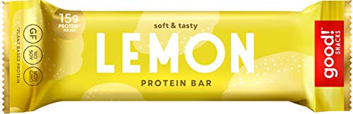 good! Snacks 15g Protein Plant Based Vegan Gluten Free Lemon Protein Bar. 12 Bars per Box