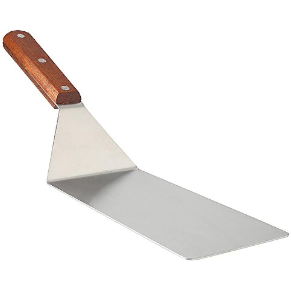 8 ExtraLarge Sturdy Stainless Steel Spatula With Strong Wooden Handle
