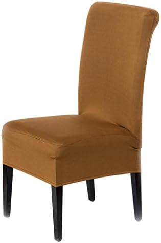 Yeefant Universal Stretch Spandex Dining Room Wedding Banquet Polyester Slip Chairs Protect Cover for Wedding Party Banquet,16x24 Inch,Light Color