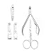 Okbool 12pcs Flower Stainless Steel Nail Clipper Care Personal Manicure & Pedicure Set Travel & Grooming Kit