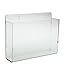 Source One LLC Premium Wall Mount Postcard Holder Display Rack (1-Pack Clear)