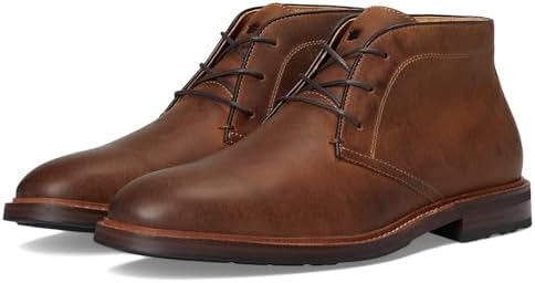 Amazon.com | Clarks Men's Aldwin Cap Chukka Boot, Mid Tan Lea, 7