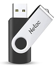 Netac 64GB USB Stick USB 3.0 Flash Drive, Up to 90MB/s, Thumb Drive for Data Storage, Pen Drive with Swivel Design, Memory Stick for External Storage Data/Computer/PC/Laptop/Sound