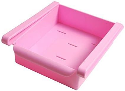 PAN PACIFIC® 1 Piece Fridge Space Saver Organiser Slide Storage Rack Shelf Drawer ABS / BPA Free, Multi Purpose Storage Racks Fridge Tray Plastic Drawer Organizer Storage Container Freezer Shelf Holder Kitchen Organization,Multicolor By Pan Pacific.