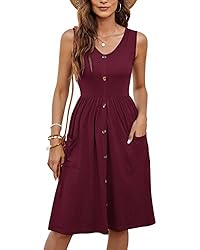 MOLERANI Women Summer Dresses Sleeveless Casual