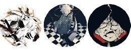 Shizu .dsd can batch set (three) cans badge