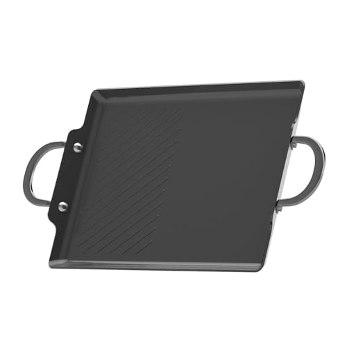 JadeCook Comal Sartén Plancha Parrilla Grill Antiadherente 36cm Jade Black Rectangular Parrilla de Cerámica Ultima Generación, Mango Ergonómico de Acero Inoxidable y Núcleo de Aluminio, Negro