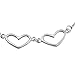 925 Sterling Silver Sexy Lucky Heart Love Anklet Ankle Bracelets Chain Beach Girl (Heart-2)