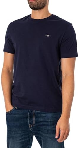 Herren Reg Shield T-Shirt T Shirt, Evening Blue, L EU