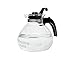 Medelco 12-cup Glass Stovetop Whistling Kettle, New