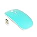 TopCase USB Optical Wireless Mouse for MacBook (pro, air) and All Laptop + TopCase Mouse Pad (Turquoise/Hot Blue)