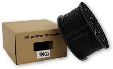 3D Printer Filament, 1.75mm High Precision PLA Plastic, 1.0kg (2.2 lbs) Spool, Dimensional Accuracy +/- 0.03mm, Void Black