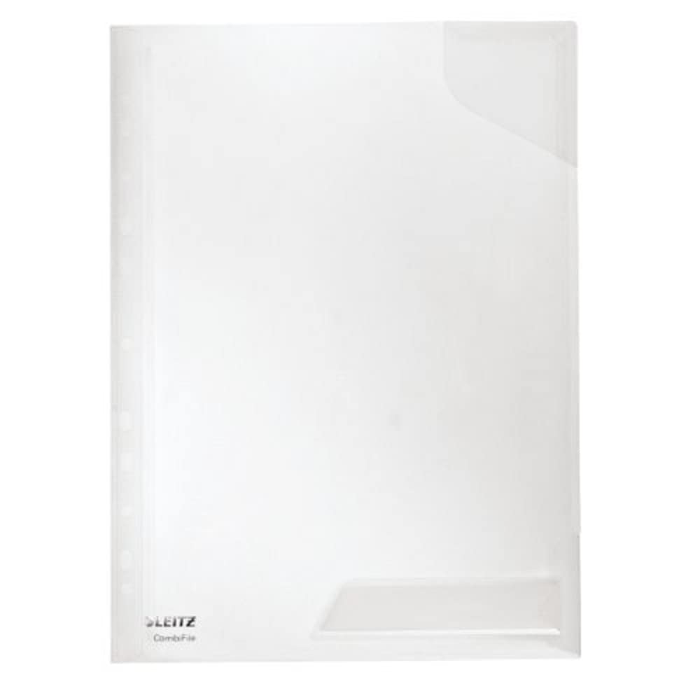 Leitz CombiFile 47300002 Set of 5 A4 Size Transparent Transparent with Glossy Surface Top Opening 0.18mm PP Film