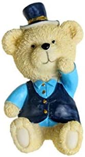 FHFF Sticky hook Kitchen Plug Bracket Organizer Socket Cord Animal Hooks Hooks Storage Home Cartoon Rack Blue Bear