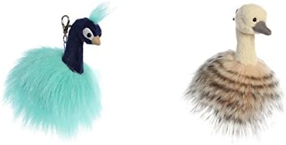 Aurora Luxe Boutique clip on set of 2, includes Mora Peacock and Sadira Ostrich