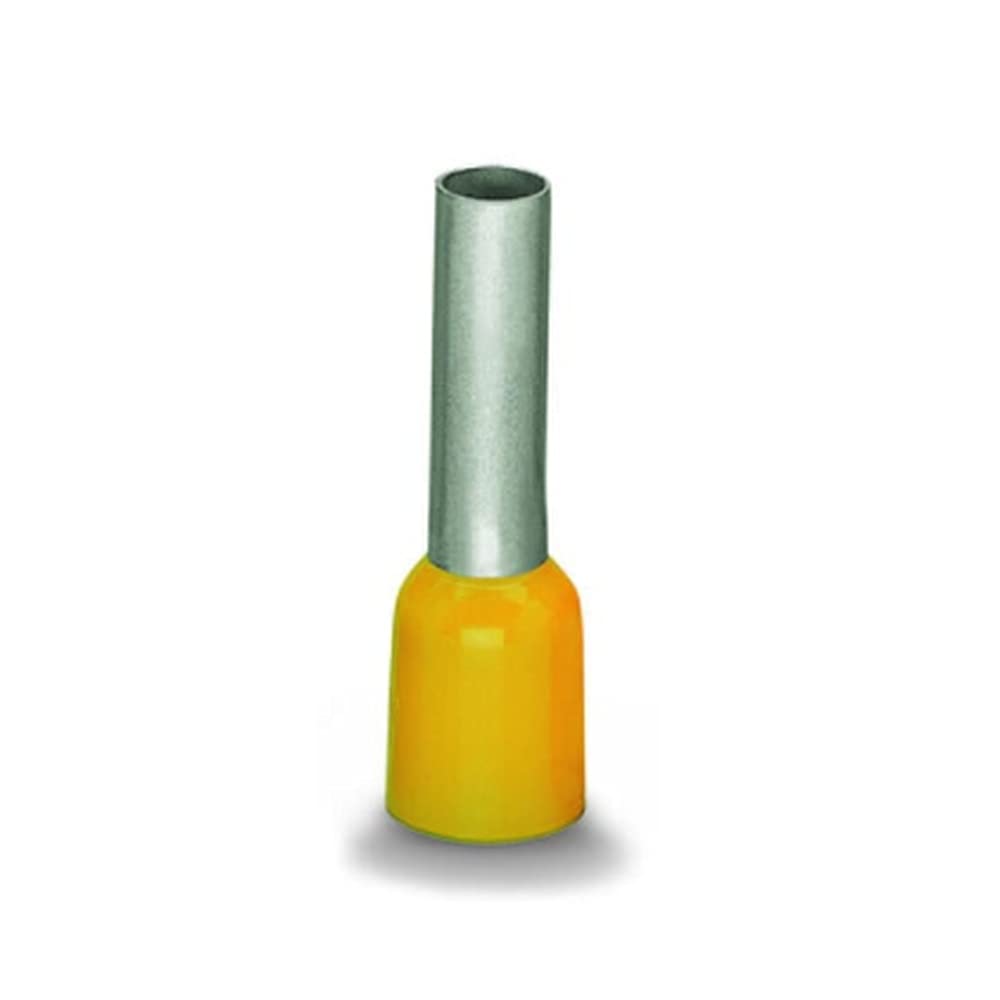 WAGO Ferrule; Sleeve for 6 mm² / AWG 10; insulated; electro-tin plated; electrolytic copper; gastight crimped; acc. to DIN 46228, Part 4/09.90; yellow, 216-288 (100 pcs)