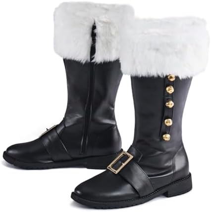 Amazon.com: Christmas Santa Claus Boots, Men's Halloween Costume