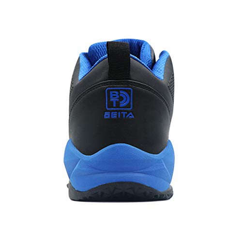 Beita Girls Basketball Shoes Boys High Tops Sneakers Athletic Trainers Shoes for Big Kids, Children, Teens, Boys, Professional Anti-Skid & Durable for Indoors & Outdoors BlackBlue