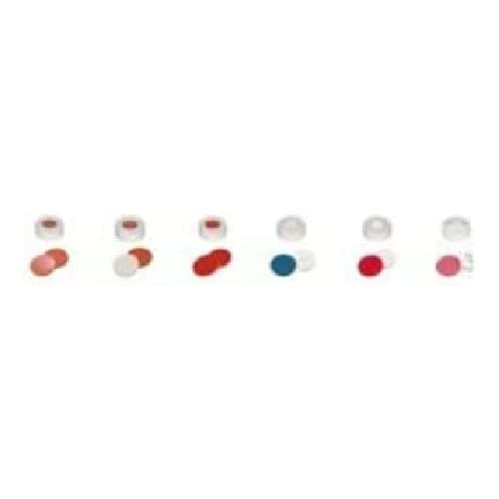 Neolab 7 0751 Schnappringk Appen, ND11, PE, NATURAL RUBBER, White/Red/Orange/TEF (Pack of 100)