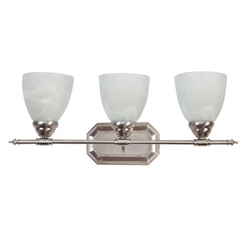 AA Warehousing L6433-3BN Modern, Transitional, Traditional 3 Light Bathroom Vanity Fixture Brushed N