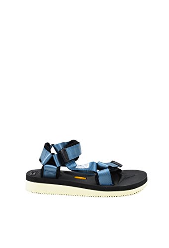 Suicoke Mens Men's Blue Black & White Nylon Depa Platform Sandals SZ 7