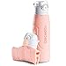 CHICMODA Collapsible Water Bottle, Shockproof Portable Water Bottle with BPA Free, Leak Proof, Wide Mouth, Flip top for Travel Sports and Outdoors,Pink