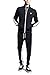 G-Style USA Men's Side Stripe Zipper Jacket Drawstring Waistband Tracksuit