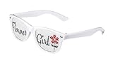 LogoLenses Child Size Wedding Flower Girl Classic Sunglasses White
