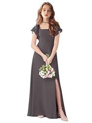 TAISHAN Junior Bridesmaid Dress for Wedding Ruffle