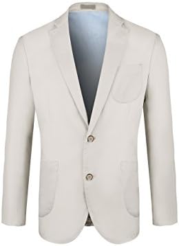 Men 's Stylish Slim Fit Blazers Khaki Colour - 97% Cotton 3% Elastane Woven Jacket - Imported lightweight &amp; Soft Fabric - For All Occasions,Khaki,50