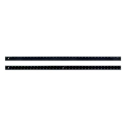 Alumicolor 1596-9 Aluminum Straight Edge with Center Finding Back, 36IN, Black - Thumbnail 3