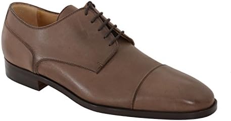 Sutor Mantellassi 6 1/2 Brown Leather Derby Blucher Toe Cap Lace Up Dress Shoe