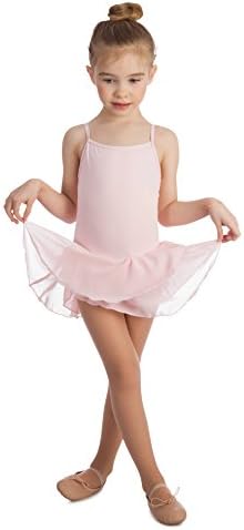 Elowel Kids Girls Basic Skirted Camisole Leotard  (Size 2-14 Years) Multiple Colors