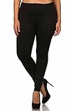 Women's Plus Size Basic Leggings (2X, BLACK)
