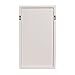 DesignOvation Walcott Decorative Wall Organizer Mail Holder with Two Pockets, White