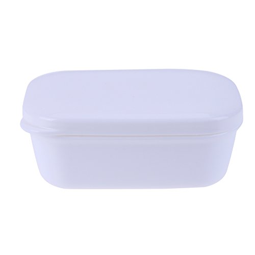 RedSonics(TM) Portable Soap Dish Double Draining Soap Holder with Lid Seal Elegant Leak-proof Soap Dish Case Plastic Bathroom Products