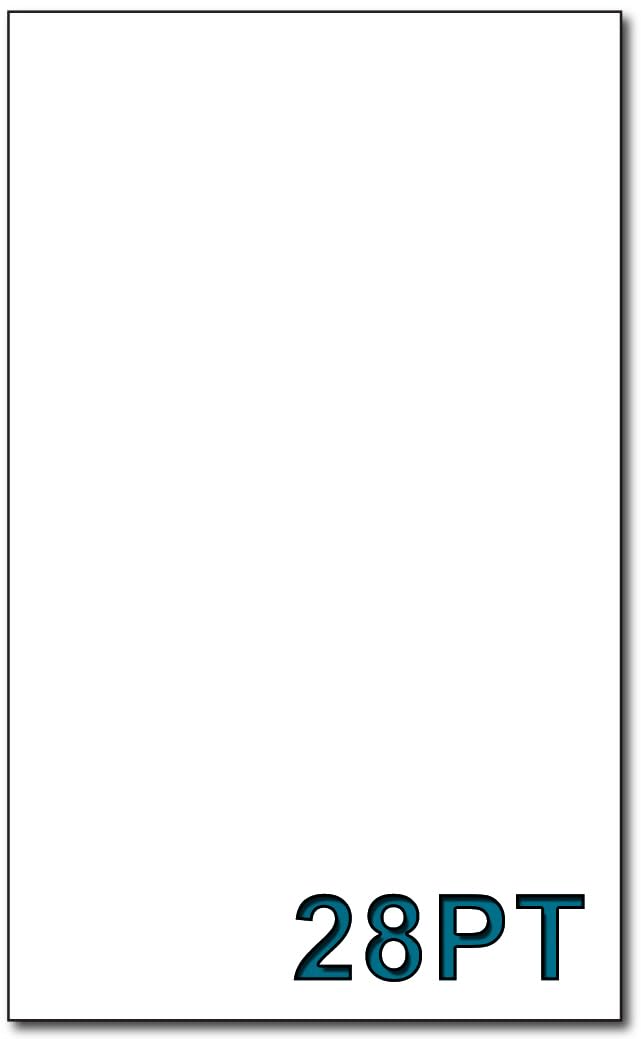 Photo 1 of 10 Laser Engraving Blanks - 28PT Solid White Core Paperboard (13.5" x 17.5" x 0.7MM) - Exceptional tool to practice laser engraving & Works great on a Cricuts for DIY projects, Card Making & more.