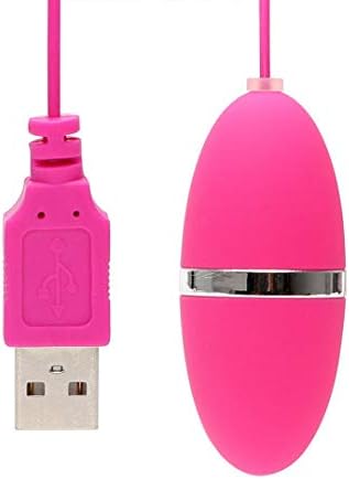 Glass Manual Vibration Mode USB Single- Balls Stimulate Massage Plug Female Manual Erotic Funny Product,Red