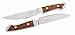 SteakChamp Premium Steak Knife Pair, Wooden Handles