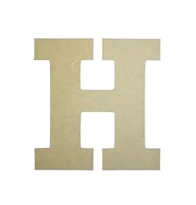 Amazon.com: Wooden Letter Unfinished Letters H Rockwell ...