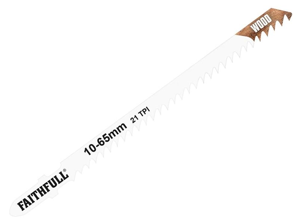 Faithfull JBT301CD Jigsaw Blades - Wood (Pack of 5)