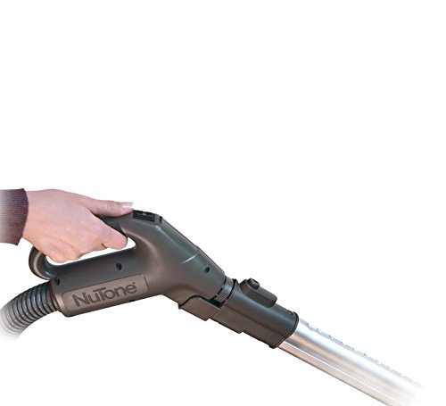 NuTone CH515 Current-Carrying Lightweight Crush-Proof 30-Foot Central Vacuum Hose with Comfort Grip Handle and Fingertip On/Off Control