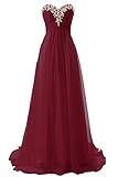 JAEDEN Prom Dress Bridesmaid Dresses Long Prom Gowns Chiffon Formal Evening Gown A line Evening Dress Burgundy US24W