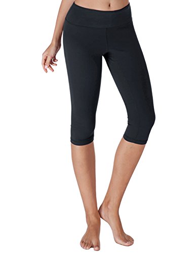 Yogareflex - Women's Yoga Capris Leggings - Active Capri Pants With Hidden Pocket (XS-2XL) , Navy , Medium
